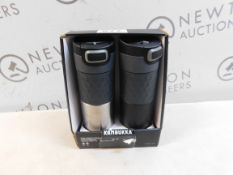 1 SET OF 2 KAMBUKKA 500ML TRAVEL MUGS RRP Â£24.99