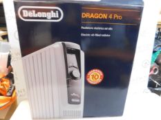 1 BOXED DE'LONGHI DRAGON 4 PRO OIL FILLED RADIATOR RRP Â£129