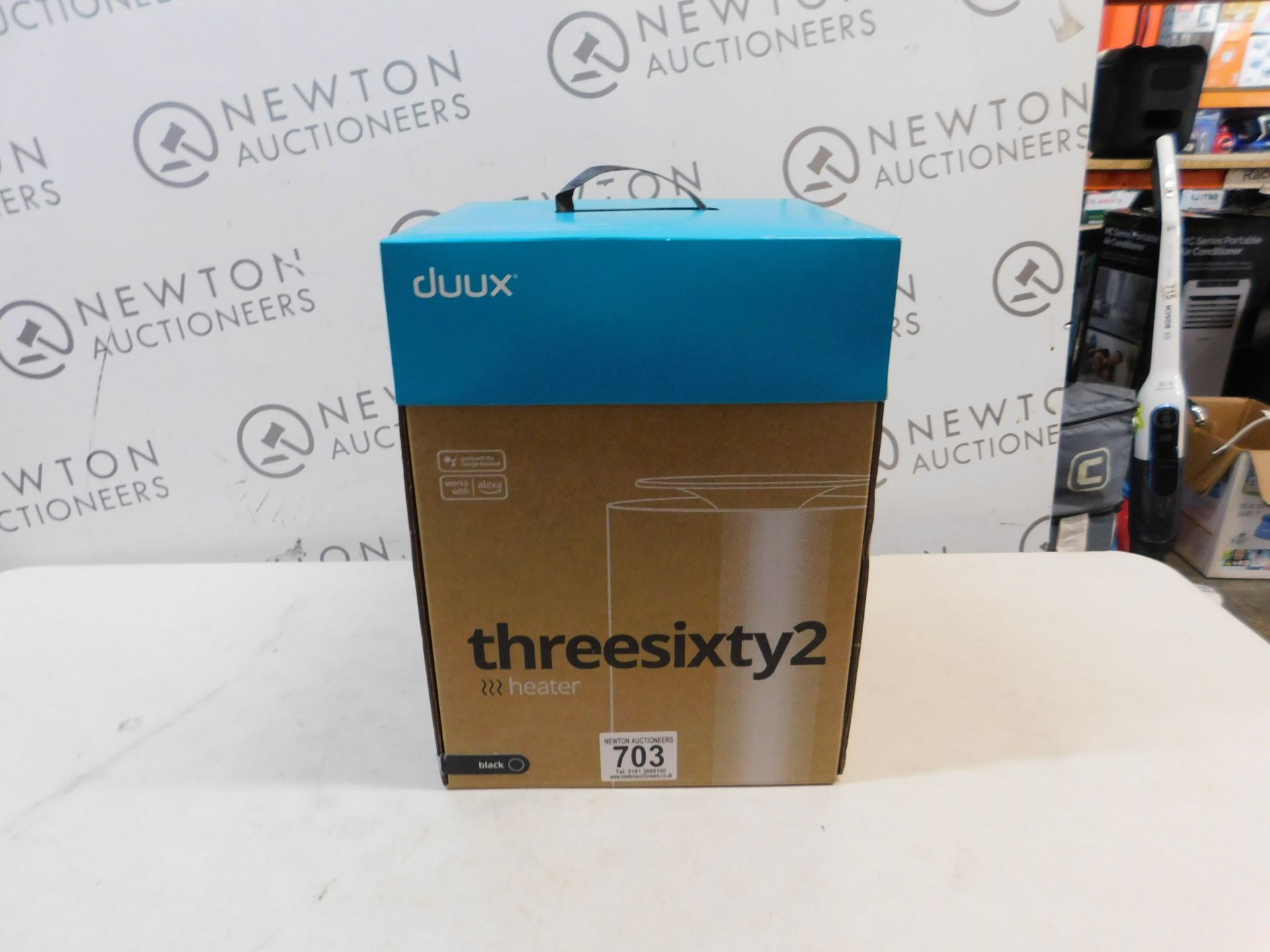 1 BOXED DUUX THREESIXTY 2 SMART FAN HEATER IN BLACK RRP Â£89.99