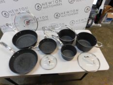 1 STARFRIT THE ROCK 10 PIECE (APPROX) NON-STICK COOKWARE PAN SET RRP Â£149.99