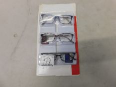 1 PACK OF DESIGNOPTICS READING GLASSES +3.00 STRENGTH RRP Â£22.99