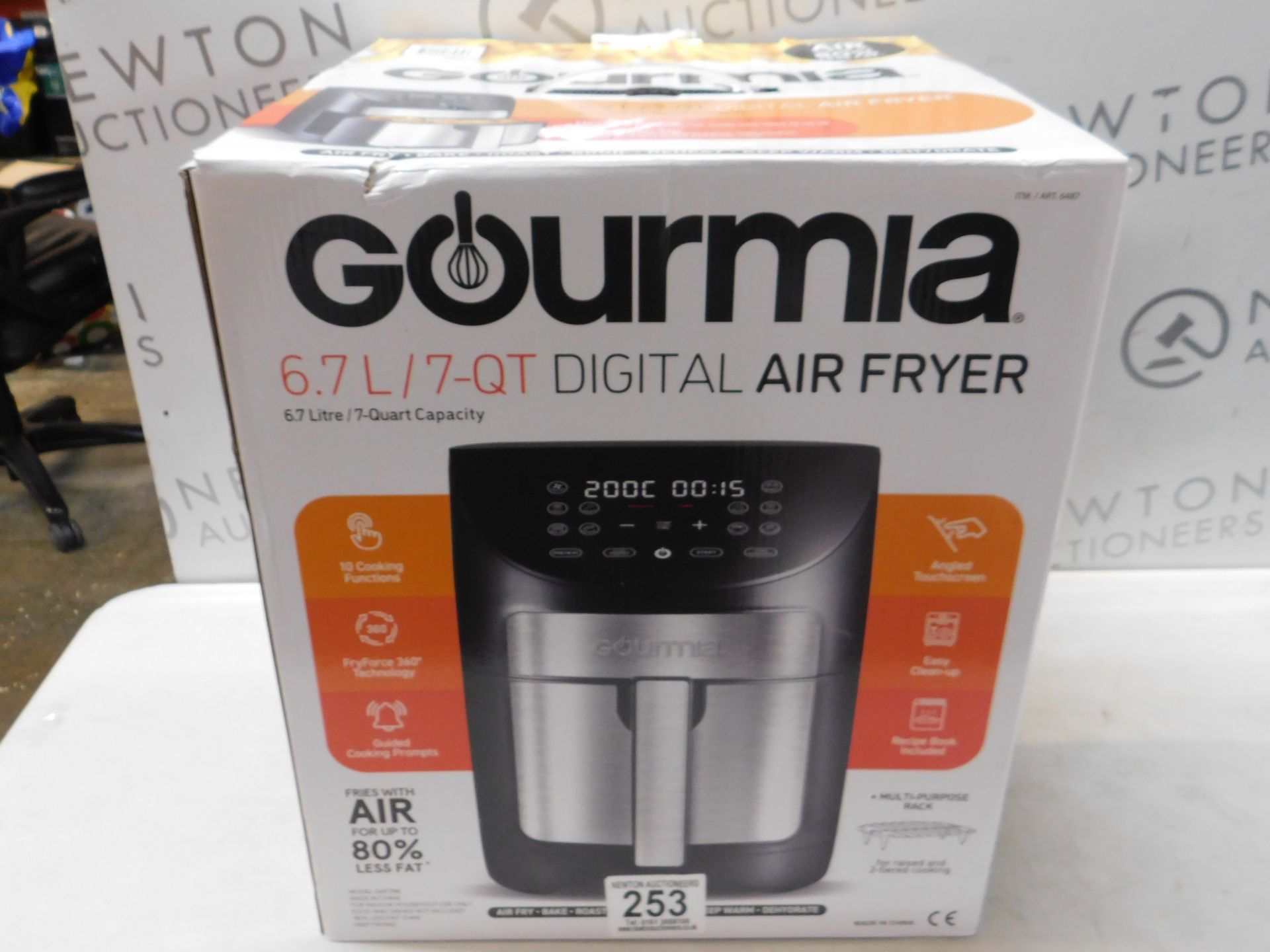 1 BOXED GOURMIA 6.7L DIGITAL AIR FRYER RRP Â£89.99