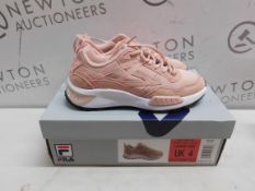 1 BOXED PAIR OF LADIES FILA SETONA VIZ TRAINERS UK SIZE 4 RRP Â£49