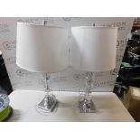 1 SYDNEE CRYSTAL CUBE TABLE LAMPS RRP Â£89