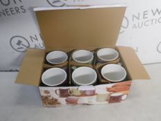 1 BOXED THE OLD POTTERY COMPANY STONEWARE MUGS RRP Â£24.99