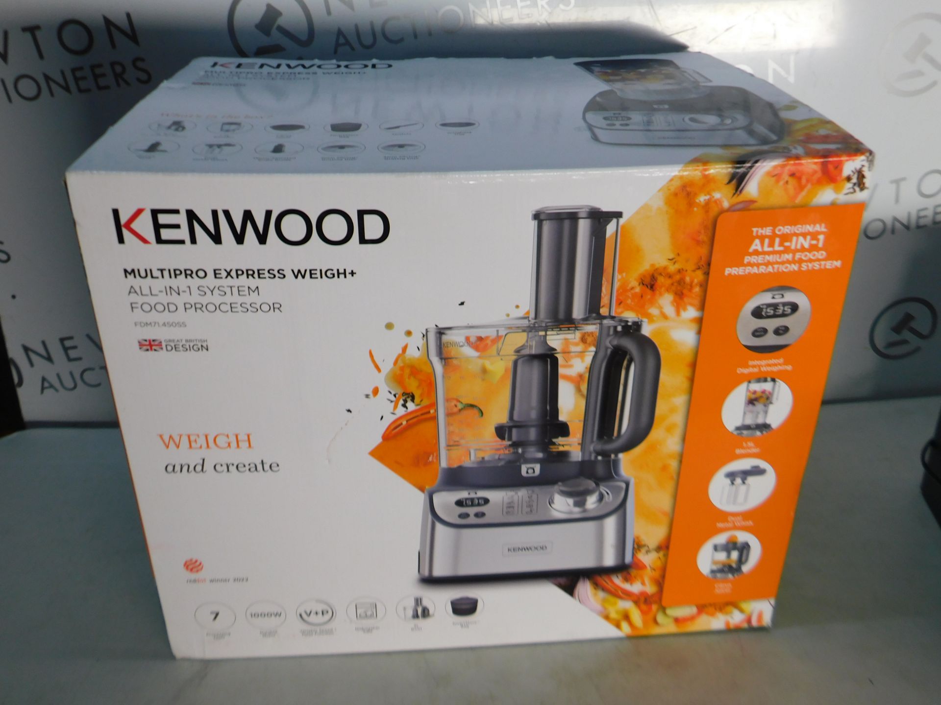 1 BOXED KENWOOD MULTIPRO COMPACT FOOD PROCESSOR, FDM71.450 RRP £139.99