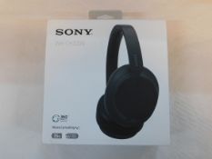 1 BOXED SONY WHCH720NB NOISE CANCELLING OVEREAR HEADPHONES IN BLACK RRP Â£99.99 (TESTED WORKING)