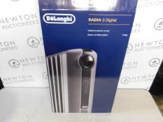 1 BOXED DE'LONGHI RADIA S OIL FILLED 1.5KW GREY RADIATOR RRP Â£99