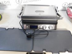 1 DE'LONGHI MULTIGRILL INCLUDING GRILL & GRIDDLE PLATES IN SILVER RRP Â£169.99