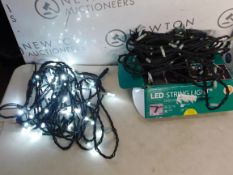 1 BOXED LIGHTS4YOU 66FT (20M) 120 LED ICE WHITE OUTDOOR STRING LIGHTS RRP Â£49