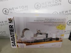 1 BOXED SABATIER EXPANDABLE DISH RACK RRP Â£44.99