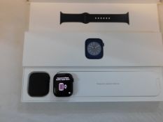 1 BOXED APPLE WATCH SERIES 8 - MIDNIGHT WITH MIDNIGHT SPORTS BAND, 45 MM MODEL MNP12B/A A2771 RRP