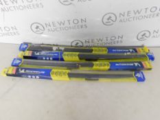 4 PACKS MICHELIN STEALTH WIPER BLADES IN VARIOUS SIZES RRP Â£59