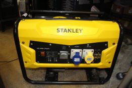 1 STANLEY SG2400 BASIC 2300W FRAME GENERATOR 110 / 230V RRP Â£399.99