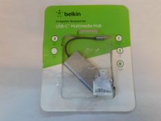 1 PACK OF BELKIN USB-C MULTIMEDIA HUB RRP Â£39.99
