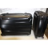 1 SAMSONITE ENDURE 2 PIECE HARDSIDE LUGGAGE SET IN BLACK RRP Â£149 (LARGE CASE MISSING 1 WHEEL AND