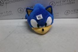 1 SONIC THE HEDGEHOG 15" HEAD PLUSH TOMY CLUB MOCCHI-MOCCHI RRP Â£39