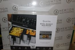 1 BOXED SUR LA TABLE DUAL BASKET AIR FRYER, 7.6L RRP Â£129