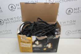 1 BOXED FEIT 48FT (14.6M) HEAVY DUTY VINTAGE LED WATERPROOF STRING LIGHTS RRP Â£89