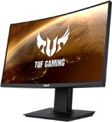 1 BOXED ASUS VG24VQE FULL HD 23.8" CURVED VA LCD GAMING MONITOR RRP Â£199 (WORKING, LIKE NEW)
