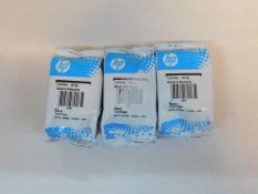 3 SEALED HP BLACK PRINTER INK CARTRIDGES RRP Â£59.99