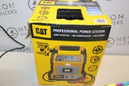 1 BOXED CAT 1200AMP JUMP STARTER, PORTABLE USB CHARGER AND AIR COMPRESSOR RRP Â£99.99