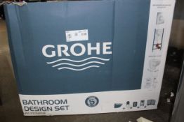 1 BOXED GROHE SOLIDO BAU SLIM SEAT WC & FRAME BUNDLE 1135MM RRP Â£499 (LIKE NEW)