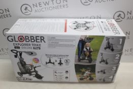 1 BOXED GLOBBER EXPLORER TRIKE 4 IN 1 DELUXE PLAY IN BLACK / GREY (10+ MONTHS) RRP Â£149