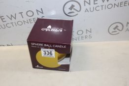 1 BOXED SWISS+ CERERIA GRAZIANI MELORIA ITALIAN DESIGNER SPHERE BALL CANDLE (GOLD) RRP Â£24.99