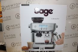 1 BOXED SAGE THE BARISTA PRO SES878 BEAN TO CUP COFFEE MACHINE RRP Â£799