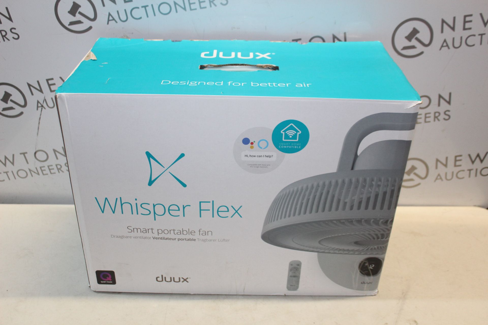 1 BOXED DUUX 13" WHISPER FLEX SMART PEDESTAL FAN RRP Â£99.99