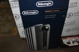 1 BOXED DE'LONGHI RADIA S OIL FILLED 1.5KW GREY RADIATOR RRP Â£99