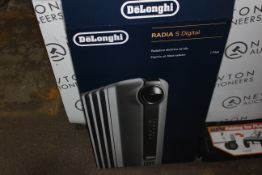 1 BOXED DE'LONGHI RADIA S OIL FILLED 1.5KW GREY RADIATOR RRP Â£99