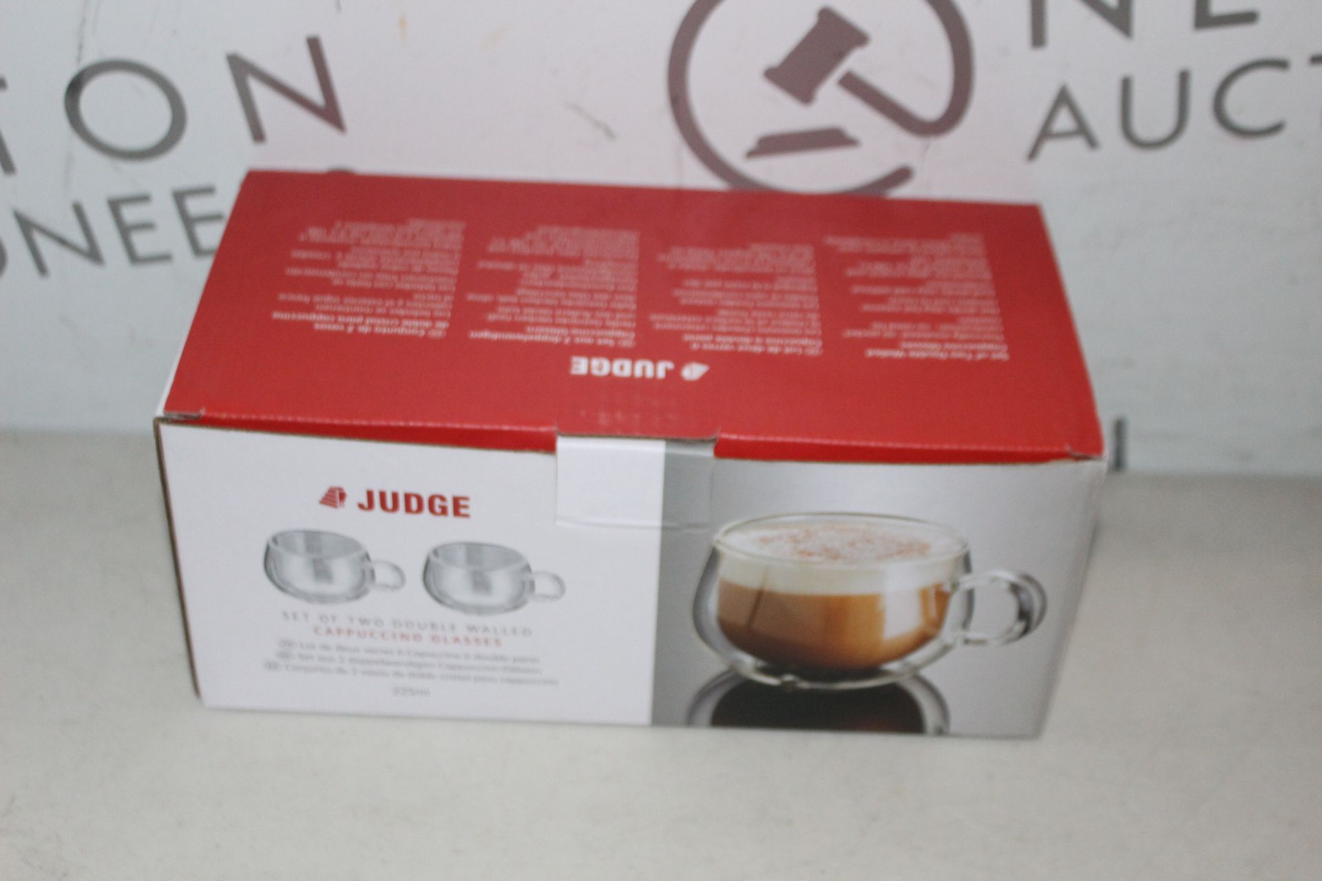 1 BOXED JUDGE DOUBLE WALLED 225ML CAPPUCCINO GLASS SET OF 2 RRP Â£19