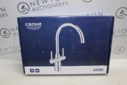 1 BOXED GROHE AMBI TWO HANDLE KITCHEN SINK MIXER 30189000 RRP Â£229