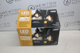 1 BOXED FEIT 48FT (14.6M) HEAVY DUTY VINTAGE LED WATERPROOF STRING LIGHTS RRP Â£89