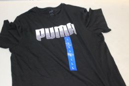 1 PUMA T-SHIRT IN BLACK SIZE L RRP Â£19