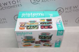 1 BOXED SISTEMA KLIP IT PLUS FOOD STORAGE SET RRP Â£34.99