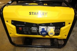 1 STANLEY SG2400 BASIC 2300W FRAME GENERATOR 110 / 230V RRP Â£399.99