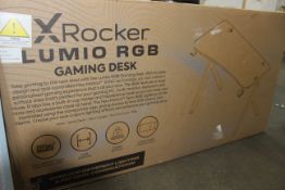 1 BOXED X ROCKER LUMIO RGB GAMING DESK RRP Â£169