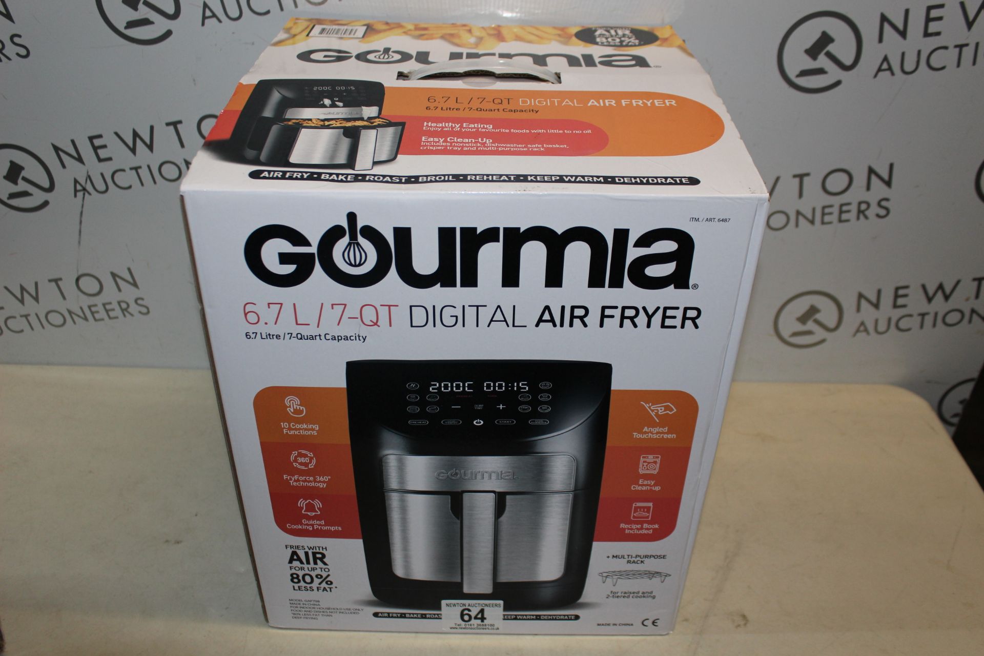 1 BOXED GOURMIA 6.7L DIGITAL AIR FRYER RRP Â£89.99