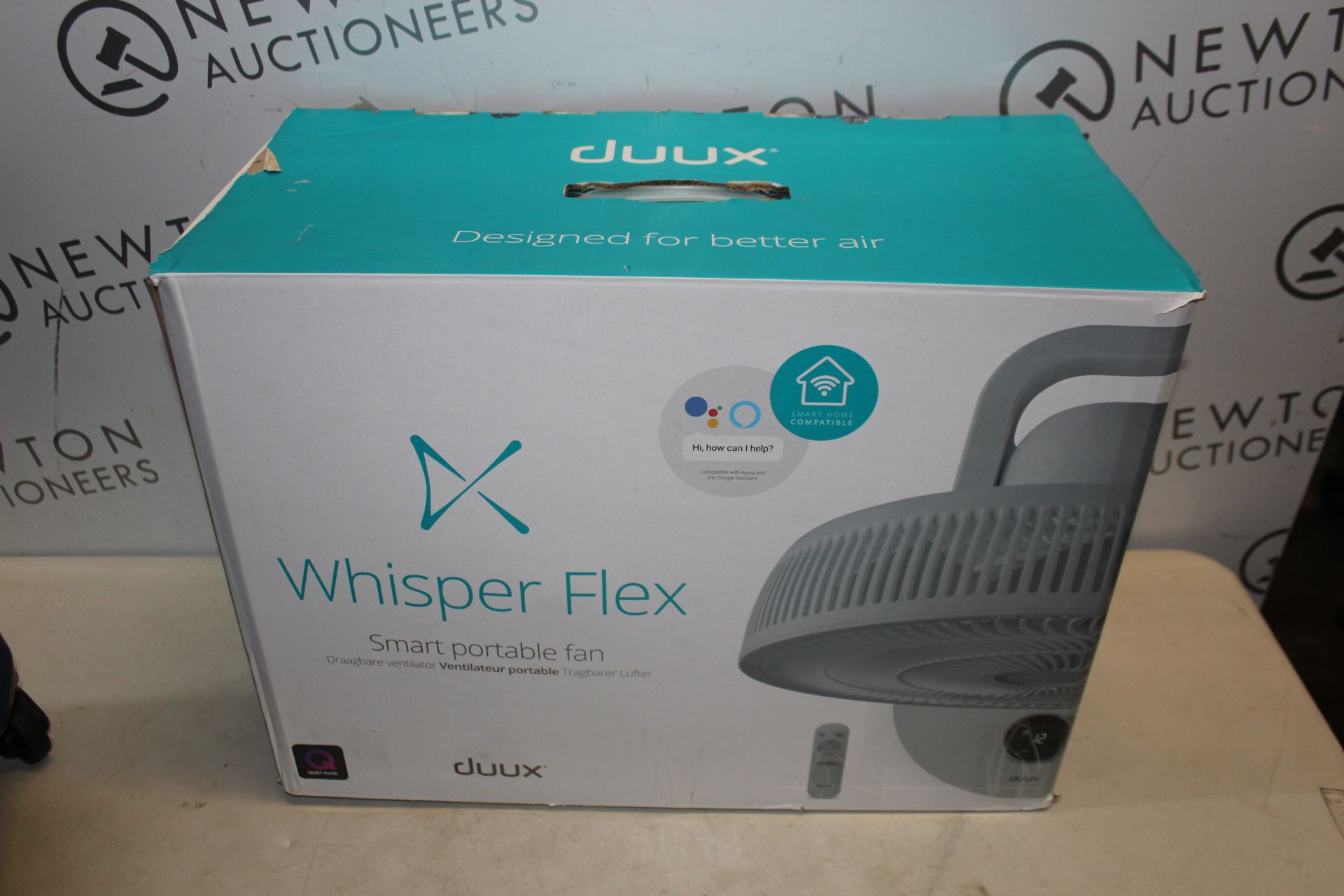 1 BOXED DUUX 13" WHISPER FLEX SMART PEDESTAL FAN RRP Â£99.99