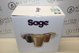 1 BOXED SAGE BAMBINO PLUS PUMP ESPRESSO COFFEE MACHINE IN BLACK STAINLESS STEEL, SES500BST RRP Â£