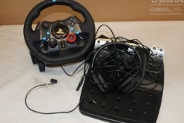 1 LOGITECH G29 DRIVING FORCE RACING WHEEL FOR PLAYSTATION 4 & 3 RRP Â£229.99