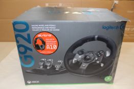 1 BOXED LOGITECH DRIVING FORCE G920 XBOX & PC RACING RRP Â£249