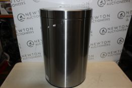 1 EKO SEMI-ROUND 47L STAINLESS STEEL MOTION SENSOR BIN RRP Â£69