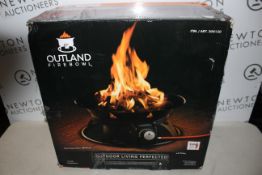 1 BOXED OUTLAND CYPRESS FIREBOWL PORTABLE PROPANE CAMP FIRE RRP Â£59