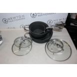 1 STARFRIT THE ROCK 10 PIECE COOKWARE PAN SET RRP Â£149.99