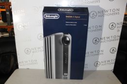 1 BOXED DE'LONGHI RADIA S OIL FILLED 1.5KW GREY RADIATOR RRP Â£99