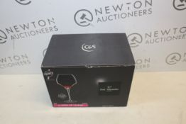 1 BOXED SET OF KRYSTA EXTRA STRONG CRYSTAL GLASS WINE GLASSES RRP Â£29